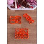 Feyza Design 23 Nisan Kutlu Olsun Türk Bayrağı Şekeri 3'lü Set Kurabiye Kalıbı - Ahşap