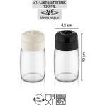 Feyza Design 2’li Cam Baharatlık Seti, Tuzluk ve Karabiberlik, Şık ve Kullanışlı Tasarım - Seçenek 1