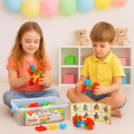 Feyza Design 32 Parçalı Dinamik Puzzle Kutulu Zeka Oyunu Çocuklar Için - Seçenek 1