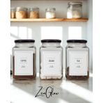 Feyza Design 3’lü Cam Kavanoz Seti, 1000 Ml, Mutfak Düzenleme ve Saklama Çözümü - Ahşap - Ceviz
