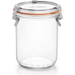 Feyza Design 3'lü Klipsli Cam Kavanoz Seti, 580 Ml, Pratik ve Şık Saklama Çözümü - Ahşap - Beyaz