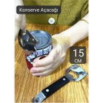 Feyza Design 3’lü Paslanmaz Çelik Ağız Konserve ve Şişe Açacağı Seti, 15 cm - Ahşap