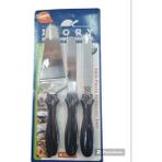 Feyza Design 3'lü Pasta Sıvama Bıçağı ve Palet Seti, Yumuşak ve Hassas Işlem - Açık Bej - Seçenek 1