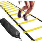 Feyza Design 4 Metre Antrenman Merdiveni, 10 Basamak, Taşınabilir, Kırılmaz, Plastik - Altın