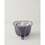 Feyza Design 4'lü Plastik Süzgeç Seti, Antrasit, 3×1,8×0,5 Litre - Seçenek 1