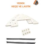 Feyza Design 5-32 Mıknatıslı Cam Silme Aparatı Yedek Keçe ve Lastik Seti - Seçenek 1