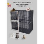 Feyza Design 50X100X100CM Çok Katlı Kapalı Kedi, Kuş ve Tavuk Çit Kafesi - Seçenek 1