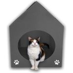 Feyza Design 5'li Kedi Evi Seti, Su Geçirmez Bahçe ve Sokak Için Güvenli Yuva - Seçenek 1