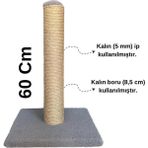 Feyza Design 60 cm Uzun Kalın Borulu Ipli Kedi Tırmalama Tahtası - Seçenek 1