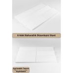 Feyza Design 6'lı Çekmece Baharatlık Organizer, Beyaz, Mutfak Düzenleyici Z305 - Seçenek 1