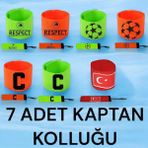 Feyza Design 7 Adet Şampiyonlar Ligi Kaptanlık Bandı, Profesyonel, Şık ve Dayanıklı - Seçenek 1