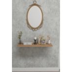 Feyza Design 70X20CM Dresuar & Petek Üstü Raf - Ahşap - Ceviz