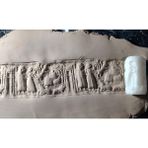 Feyza Design 9 cm Doku Silindiri, Seramik ve Polimer Kil Desen Oklavası - Altın