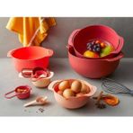 Feyza Design 9 Parça Kırmızı Plastik Karıştırma Kabı Seti, 31 Cm, Çok Amaçlı Kullanım - Seçenek 1