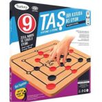 Feyza Design 9 Taş / 3 Taş Zeka, Mantık ve Strateji Oyunu - Çocuklar Için Eğlenceli - Seçenek 1