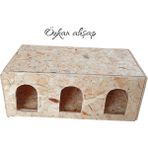 Feyza Design Ahşap Çoklu Kedi Evi, Rüzgar Siperli, Dış Mekan Demonte Tasarım - Seçenek 1