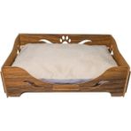 Feyza Design Ahşap Kedi Yatağı, 35-45-60CM, Rahat ve Şık Tasarım - Ahşap - Ceviz - Seçenek 1