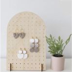 Feyza Design Ahşap Küpe Organizer, Takı Sunum Standı, Şık ve Pratik Saklama Alanı