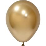 Feyza Design Altın Krom Balon - 20'li Paket, Parti ve Eğlence Malzemeleri - 0,5 x 9 cm - Acem Lalesi Sarısı