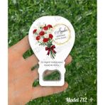 Feyza Design Anneler Gününe Özel 40 Adet Balon Açacak Magnet, Mıknatıs ve Hediye Paketli - Ahşap - Beyaz