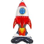 Feyza Design Ayaklı Folyo Balon Beyaz - Parti ve Eğlence Malzemesi - 0,5 x 9 cm - Ahşap - Bej - Siyah