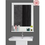 Feyza Design Aynalı Raflı Dresuar - Ahşap - Bej - Siyah