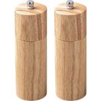 Feyza Design Bambu Ahşap Tuz ve Karabiber Öğütücü Seti, 16 Cm, 2'li Paket - Seçenek 1