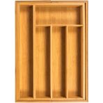 Feyza Design Bambu Çekmece Içi Kaşıklık, Ayarlanabilir ve Uzayabilen Organizer - Altın - Seçenek 1