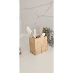 Feyza Design Bambu Çok Amaçlı Açılır-Kapanır Kaşıklık, Pratik Organizer Için Ideal - Ahşap - Ceviz - Seçenek 1