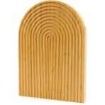 Feyza Design Bambu Dalgalı Sunum Tabağı, Dekoratif ve Şık Sunum Tahtası - Ahşap - Ceviz - Seçenek 1