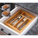 Feyza Design Bambu Kaşıklık, Şık ve Fonksiyonel 39X36X5 Cm, Modern Ev Dekoru - Ahşap - Ceviz - Seçenek 1