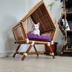 Feyza Design Bambu Kedi Evi ve Yatağı, Rahat ve Şık Kedi Aksesuarı - Seçenek 1