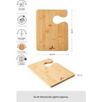 Feyza Design Bambu Kesme Tahtası 30 Cm, Dayanıklı ve Şık Mutfak Gereci - Ahşap - Ceviz - Seçenek 1