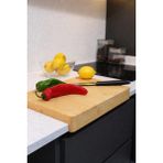 Feyza Design Bambu Kesme Tahtası 35X24 Cm, Kaymaz Sunum ve Hamur Açma Için Ideal - Ahşap - Bej - Seçenek 1