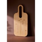 Feyza Design Bambu Kesme Tahtası 40X19 cm Oval Saplı Ergonomik Doğrama ve Kesme Için - Ahşap - Ceviz - Seçenek 1