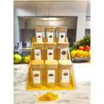 Feyza Design Bambu Standlı 9'lu Ahşap Kapaklı 300 ml Baharatlık Saklama Kabı Seti - Seçenek 1