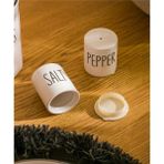 Feyza Design Baskılı Seramik Tuzluk ve Biberlik Takımı, Şık ve Kullanışlı Set - Seçenek 1