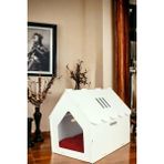 Feyza Design Beyaz Ahşap Kedi Evi ve Yuvası, Rahat ve Şık Tasarım - Seçenek 1