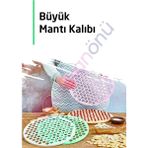 Feyza Design Beyaz Büyük Mantı Kalıbı, Hamur Kesme Aparatı, 32 Cm, Pratik ve Kullanışlı - Antrasit