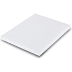 Feyza Design Beyaz Polietilen Kesme Tahtası 40X25X2 Cm, Dayanıklı ve Hijyenik Kullanım - Ahşap - Beyaz - Seçenek 1