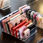 Feyza Design Bölmeli Makyaj Organizeri, Göz Farı, Ruj ve Göz Paleti Düzenleyici - Amber