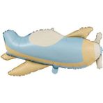 Feyza Design Bordo Folyo Balon Uçak Temalı Doğum Günü Süslemesi - 0,5 x 9 cm - Açık Bordo