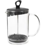 Feyza Design Borosilikat Cam Çay ve Kahve Presi, 660 Cc, Şık ve Kullanışlı Tasarım - Seçenek 1 - Ahşap