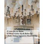 Feyza Design Bride To Be 15 Beyaz Çok Renkli Balon Seti – Bekarlığa Veda Süsleme - Seçenek 1
