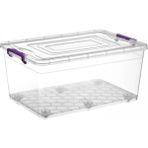 Feyza Design Büyük 40 Litre Şeffaf Tekerlekli Saklama Kutusu, Pratik ve Havalı Organize - Seçenek 1 - Altın