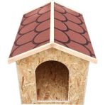 Feyza Design Büyük Boy Ahşap Köpek Kulübesi, Dayanıklı ve Sıcak Koruma - Altın - Turkuaz - Seçenek 1