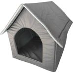 Feyza Design Büyük Boy Köpek Kulübesi 70X60X70, Dayanıklı ve Konforlu Tasarım - Açık Bej - Seçenek 1