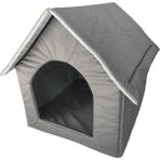 Feyza Design Büyük Boy Köpek Kulübesi 70X60X70, Dayanıklı ve Konforlu Tasarım - Altın - Gri - Seçenek 1