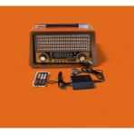 Feyza Design Büyük Boy Nostajik Müzik Kutusu, Usb, Fm, Sw, Am, Sd, Bluetooth Radyo - Ahşap - Ceviz