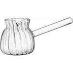 Feyza Design Cam Isıya Dayanıklı Barosilikat Cezve 450 Ml, Şık ve Dayanıklı Mutfak Gereci - Seçenek 1 - Ahşap - Ceviz